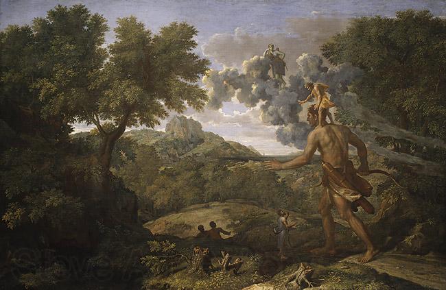 Nicolas Poussin Paysage avec Orion aveugle cherchant le soleil Spain oil painting art